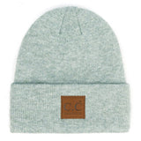 Fashion City - Unisex Heather Knit Classic Beanie Hat: BLK / ONE SIZE