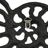 Zeckos - Elegant Cast Iron Nautilus Shell Trivet