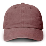 Fashion City - Pigment Dyed Cotton Baseball Dad Cap: BLACK / ONE SIZE