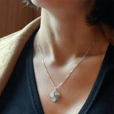Women's Peace Collection - Mother of Pearl Necklace - Sterling Silver, Indonesia