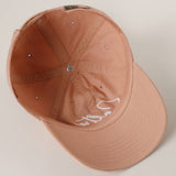 Fashion City -  SALTY Typography Embroidered Baseball Cap: SAXBLUE / One Size