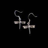 Jackie Gallagher Designs - Handmade Coastal Jewelry - Dragonfly Sterling Silver Earrings