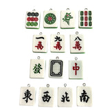 Jackie Gallagher Designs - Handmade Coastal Jewelry - Mahjong Tile Necklace, Stainless Steel: 1 Dot