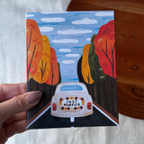 Big Moods - Just Married Fall Wedding Card