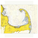 Fridgedoor - 2.5'' x 3.5'' Cape Cod Bay Nautical Chart Magnet