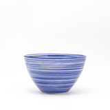 Euro Ceramica Home | ClayBarn - Exclusive for Faire - Raia Stacking Bowls: Orange-Cobalt Rim-Small