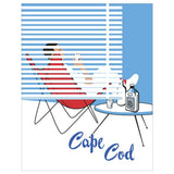 Fridgedoor - 2.5'' x 3.5  Cape Cod Mid-Century Modern Day Drinker Magnet