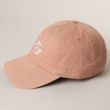 Fashion City -  SALTY Typography Embroidered Baseball Cap: SAXBLUE / One Size