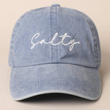 Fashion City - Salty Lettering Embroidery Baseball Cap: BURNT ORANGE / One Size