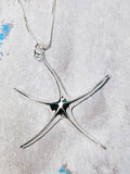 Sosie Designs - Silver Whimsical Starfish Necklace *