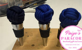 Paige's Paracord and More - Paracord wine stoppers: Black