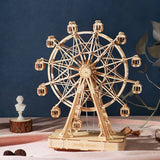 Hands Craft - DIY 3D Wooden Puzzle Music Box: Ferris Wheel