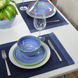 Euro Ceramica Home | ClayBarn - Exclusive for Faire - Raia Cereal Bowls: Blue
