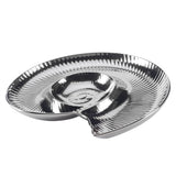 Certified International - Silver Coast 3-D Nautilus Chip and Dip 14.25" x 12.25" x 1.4