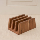 India Handicrafts Inc - 3-Section Acacia Cutting Board Stand