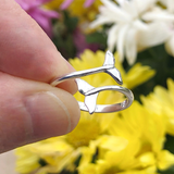 Moonrise Jewelry - R-64 Whale Tails Ring: 6