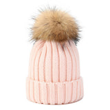 ACCITY - OUTDOOR WARM WOOL BALL KNITTED HAT_CWAH1577: Black / (OS) 1