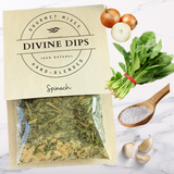 Divine Dips - Spinach Seasoning Dip Mix & Cheese ball Spices: Retail Ready