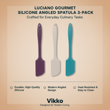 Kadra Kitchenware - Luciano Gourmet Silicone Angled Spatula