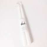 Dusk - 9” Candle Stick Set: White