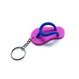 iconic mi - Silicone Flip Flop Keychain Accessory Purple