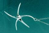 Sosie Designs - Silver Whimsical Starfish Necklace *