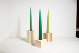 Dusk - 9” Candle Stick Set: Poppy red