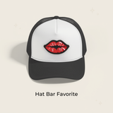 Beast Threads LLC - Red Lips Embroidered Patch- RTS