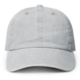 Fashion City - Pigment Dyed Cotton Baseball Dad Cap: BLACK / ONE SIZE