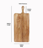 India Handicrafts Inc - Acacia Wood Board with Handle