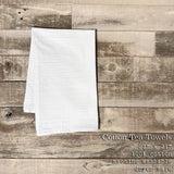 Cottage Shore - Sea Glass Bottle - Customizable Cotton Tea Towel: 19" x 28" (with loop)