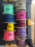 Paige's Paracord and More - Paracord wine stoppers: White