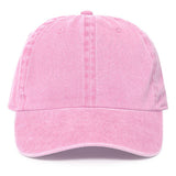Fashion City - Pigment Dyed Cotton Baseball Dad Cap: BLACK / ONE SIZE