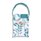 Elsie & Zoey - 3 Piece Teal Floral Woven Kitchen Tea Towel Set
