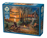 Outset Games and Cobble Hill Puzzles - Fireside 500pc puzzle