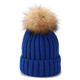 ACCITY - OUTDOOR WARM WOOL BALL KNITTED HAT_CWAH1577: Black / (OS) 1