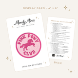 Beast Threads LLC - Pink Pony Club Embroidered Patch