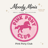 Beast Threads LLC - Pink Pony Club Embroidered Patch