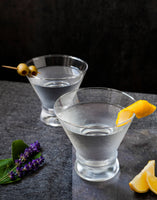 JoyJolt - Afina Heavy Base Stemless Martini Glasses