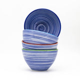Euro Ceramica Home | ClayBarn - Exclusive for Faire - Raia Cereal Bowls: Blue