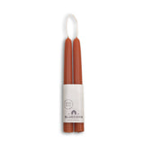 Bluecorn Candles - Beeswax Taper Candles – Dripless & Handmade in USA: Terracotta / 8"