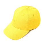 Fashion City - Plain Solid Stone Washed Adjustable Dad Cap: BLACK / ONE SIZE