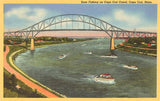 Found Image Press - Postcard MA-326 Bridge, Cape Cod, Mass.