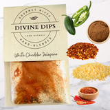 Divine Dips - White Cheddar Jalapeno Seasoning Dip Mix & Cheeseball