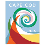 Fridgedoor - 2.5'' x 3.5'' Colorful Wave Cape Cod Magnet