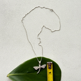 Women's Peace Collection - Graceful Dragonfly Necklace - Sterling Silver, Indonesia