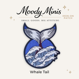 Beast Threads LLC - Whale Tale Embroidered Patch- RTS