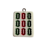 Jackie Gallagher Designs - Handmade Coastal Jewelry - Mahjong Tile Necklace, Stainless Steel: 1 Dot