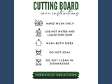 Fernville Creations - Seascape Tempered Glass Cutting Board, Printed Stained Glass: 8 X 11- Inch