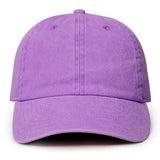 Fashion City - Pigment Dyed Cotton Baseball Dad Cap: BLACK / ONE SIZE
